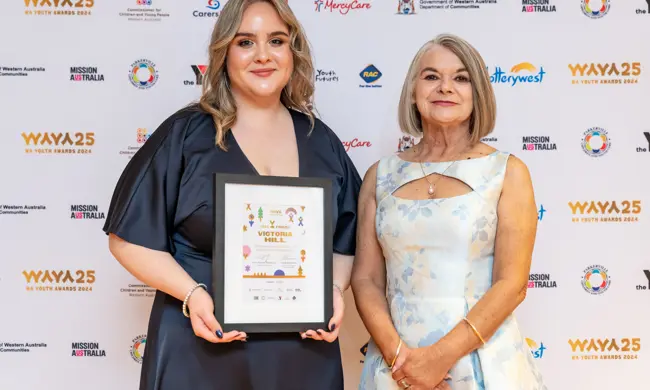 Commissioner Mcgowan Jones With 2024 Participate Award Finalist Victoria Hill