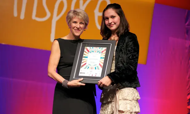 Participate! Finalist Sayah Drummond With The Commissioner