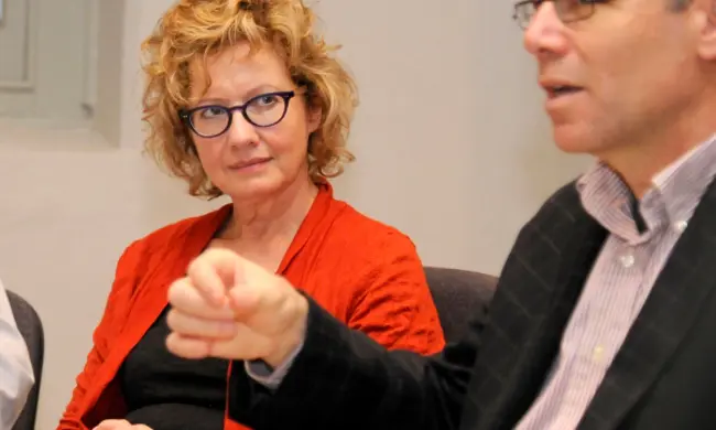 Michael Ungar Addresses The Group Including Acting Commissioner Jenni Perkins