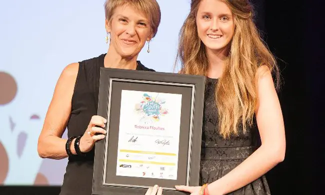 2013 Youth Awards Commissioner With Rebecca Ffoulkes
