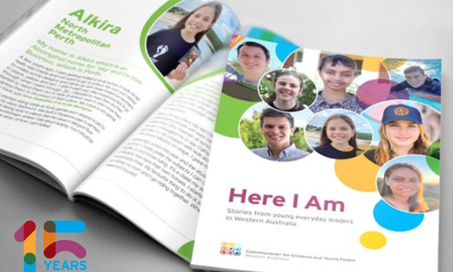 Here I Am Booklet Website Homepage Scroll