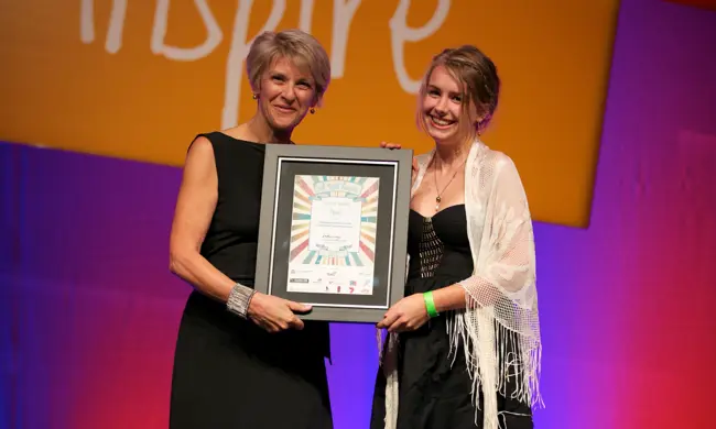 Participate! Finalist Emma Stokes With The Commissioner