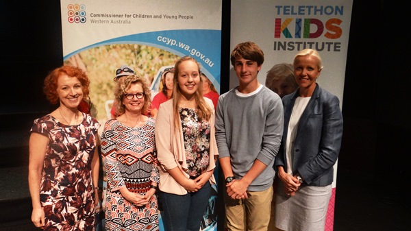 Jenni Perkins With Prof Donna Cross, Eileen Kuruckchi, Sam And Niamh